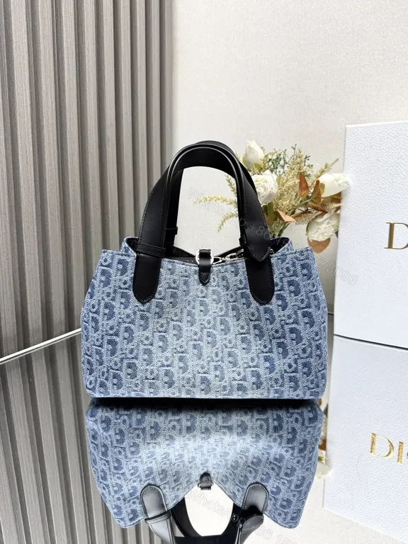 View 9 of Lux Denim City Tote: Structured, All-Day Chic Tote