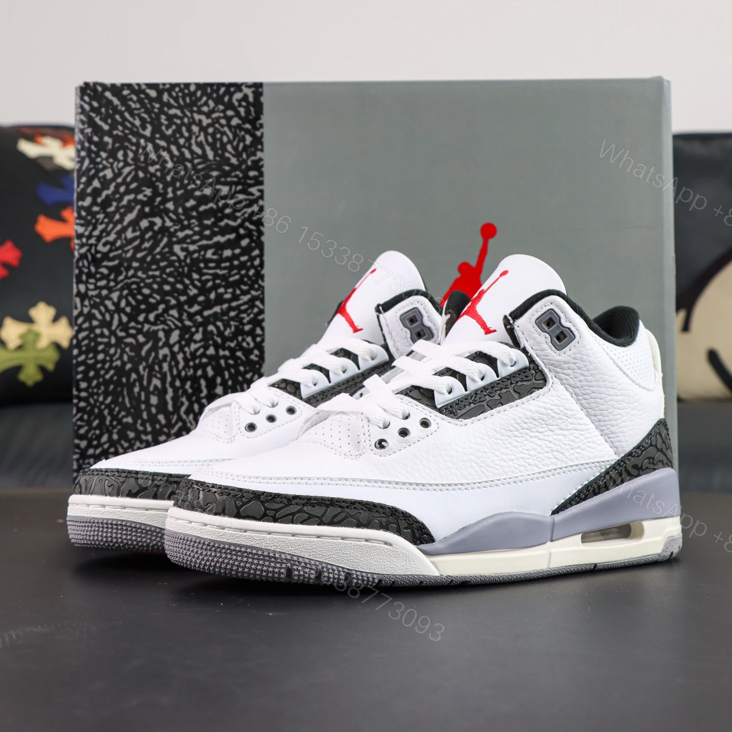 Jordan 3 Retro Cement Grey — view 1