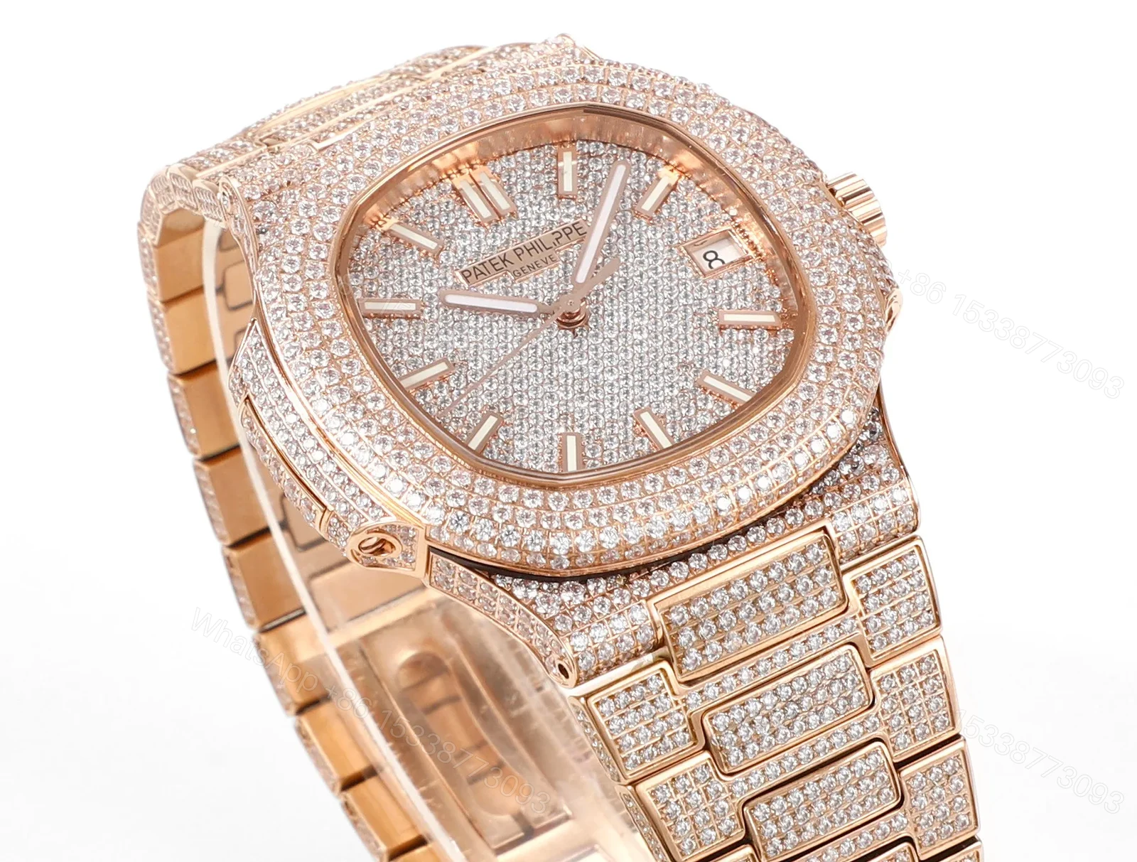 View 4 of Patek Philippe Rose Gold Diamond Watch