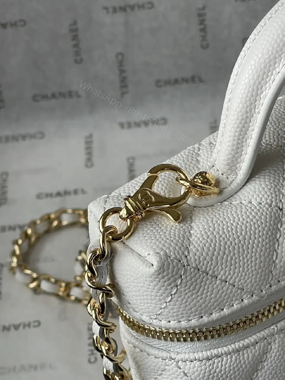 View 10 of Quilted Chic Mini Bag with Chain - Luxury Day-to-Night Accessory