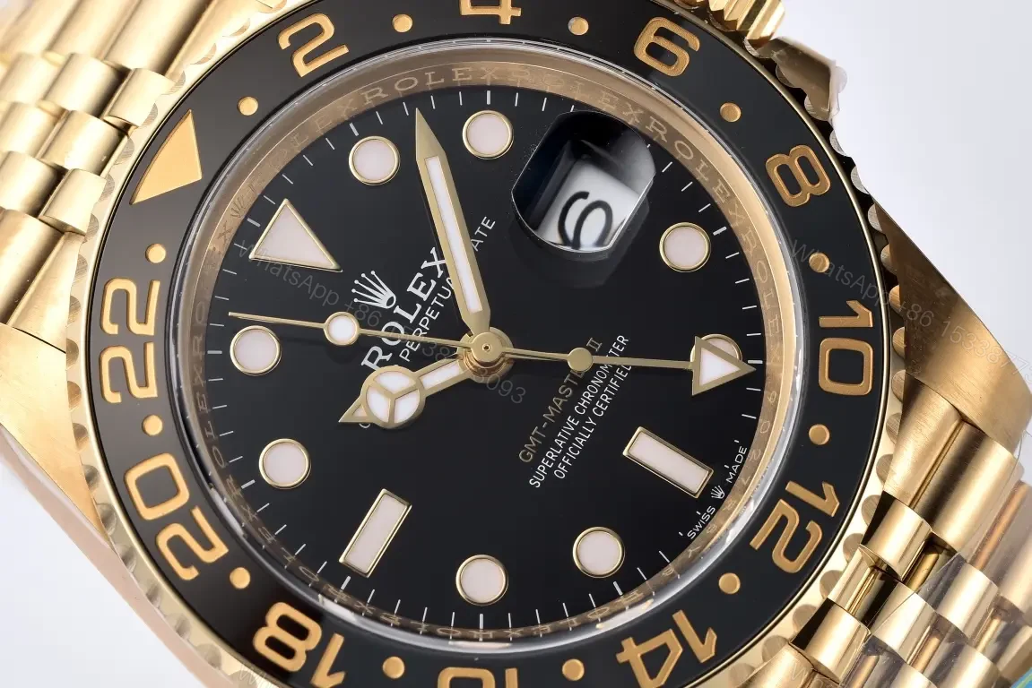 View 3 of Rolex GMT-Master II Full Gold Black Dial 126718GRNR