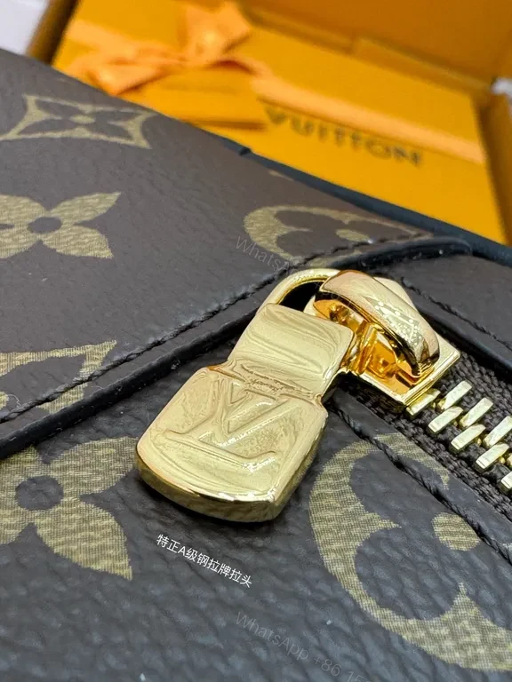 View 8 of Monogram Luxe Mini Crossbody â€“ Compact Icon, Gold Hardware