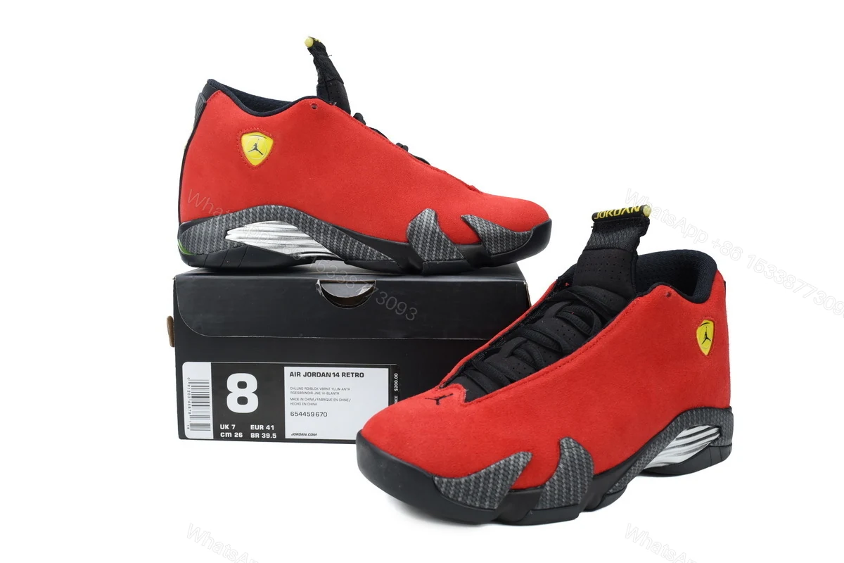 View 6 of Air Jordan 14 Retro 'Ferrari'654459-670