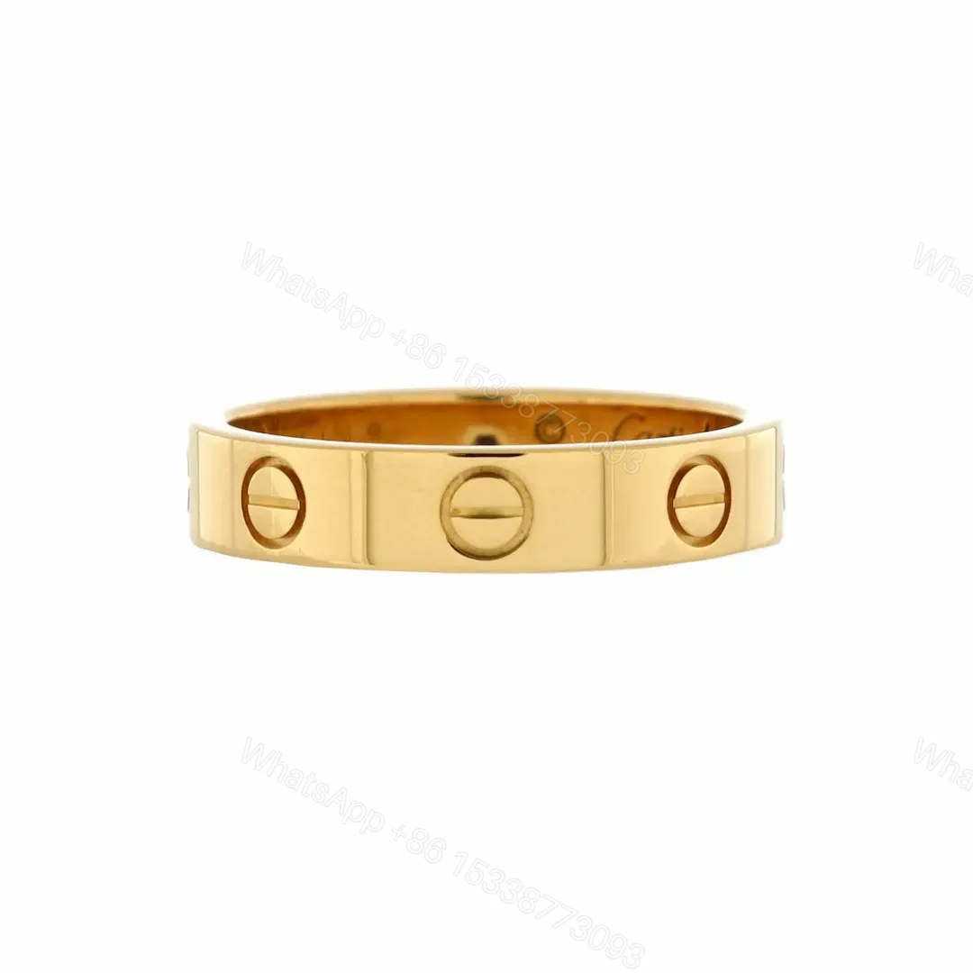 View 3 of 18k Gold Cartier Love Ring One Diamonds