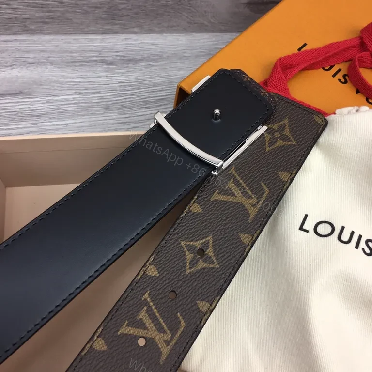 View 4 of Icon Monogram Belt: Luxury LV Canvas, Silver Buckle, 3.8cm