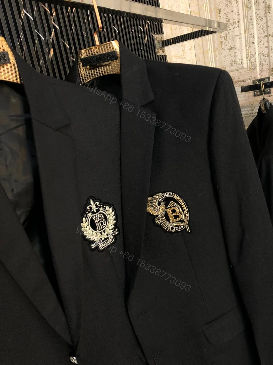 View 5 of FIRST COPY BALMAIN ITALIAN WOOL FABRIC BLAZERS