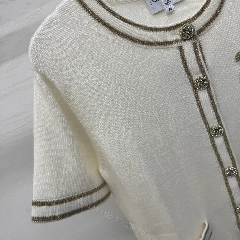 View 10 of Cream Tweed Cardigan Jacket with Signature Detailing