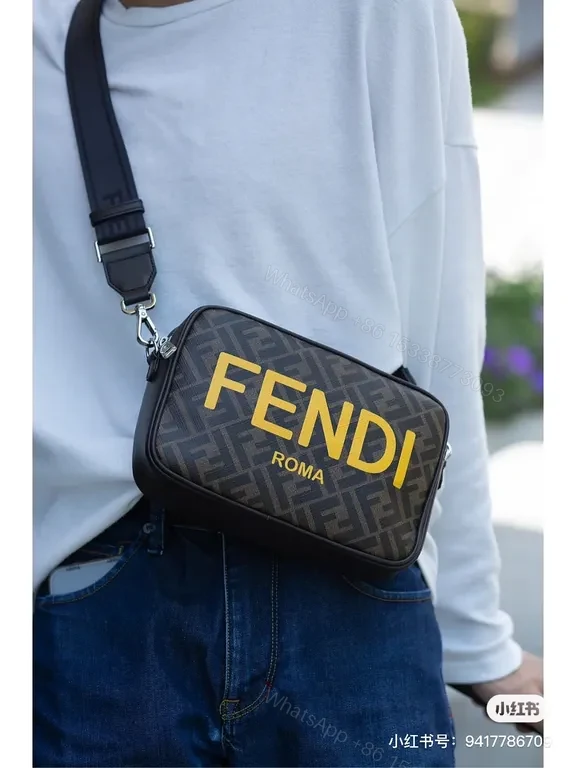 View 4 of Bold Monogram Crossbody with Fendi Touch Bag