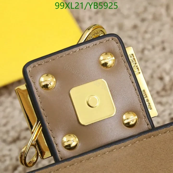 View 36 of Fendi Baguette Brooch White Leather Bag YB5925