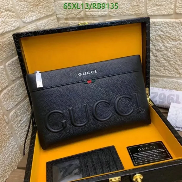 View 2 of Gucci Clutch Medium Black Bag Knockoff RB78552