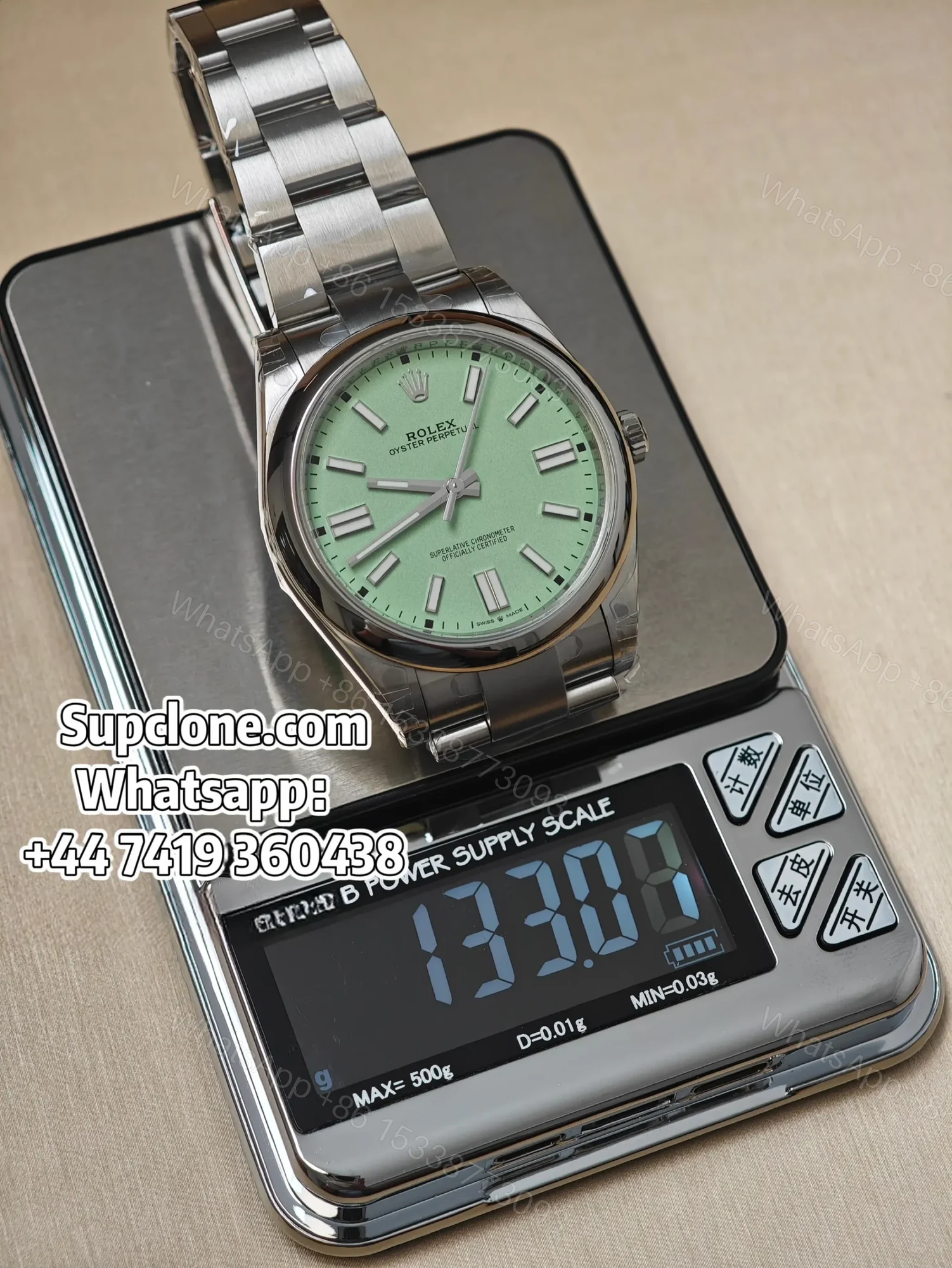 View 7 of Rolex Super Clone Oyster Perpetual M126000-0011 36mm Green Dial 3230 Movement