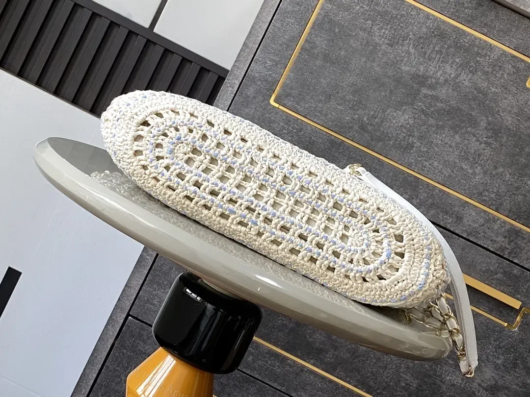 View 8 of Cream Crochet Tote, Lightweight, Designer-Inspired Luxury