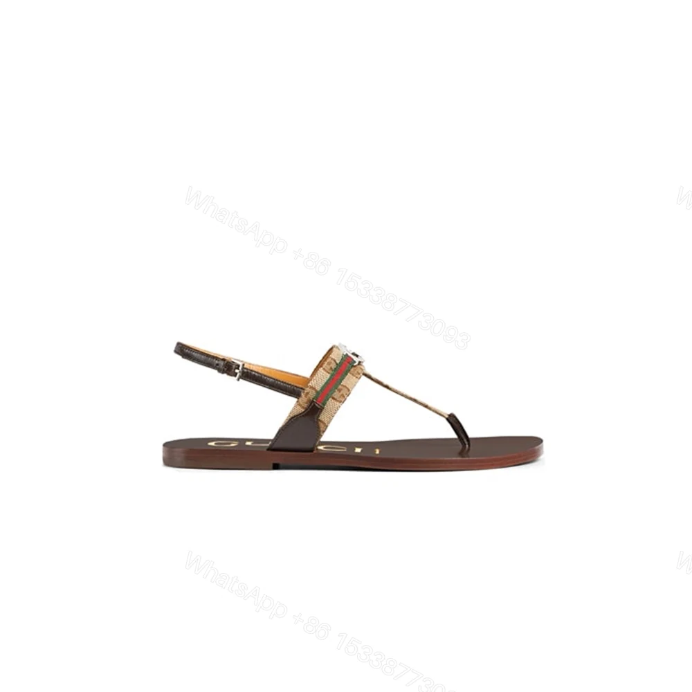 GUCCI Women’s Interlocking G Web sandal 224201 — view 1
