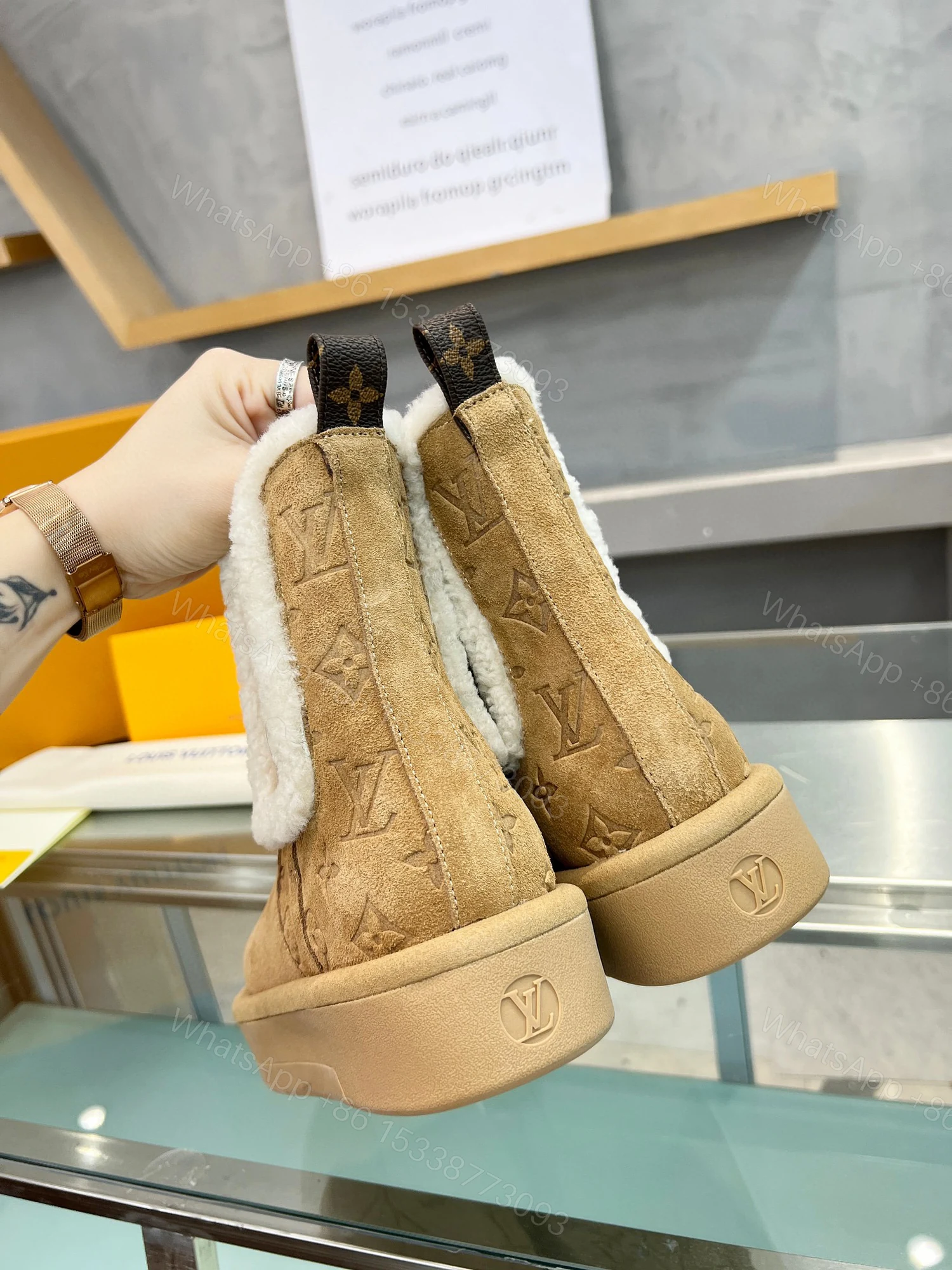 View 3 of LOUIS VUITTON ASPEN CHELSEA ANKLE BOOT BEIGE 1ADC7R