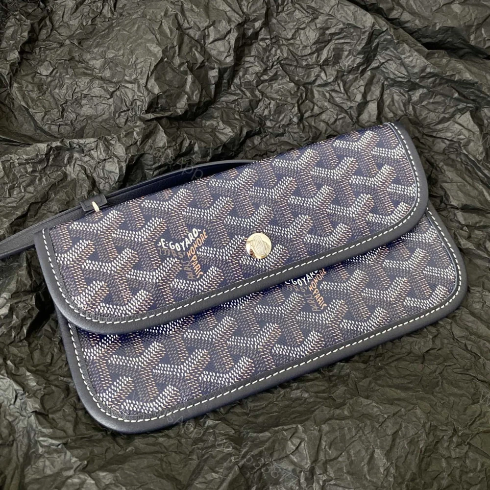 View 5 of 高仿Goyard*STLOUIE滿印Tote購物袋深藍中號免檢版