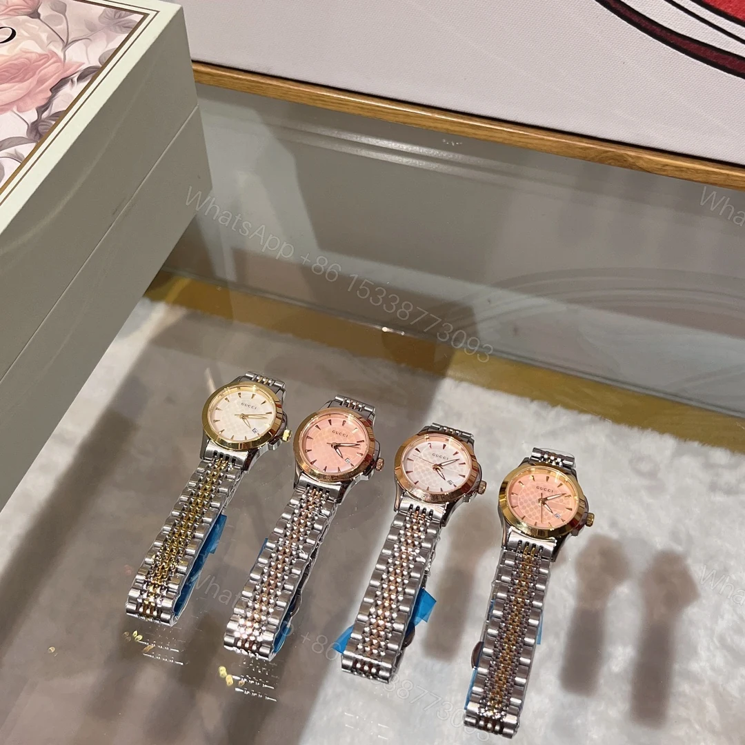 Gucci高仿G-Timeless女錶金銀鋼帶優雅石英錶 — view 1