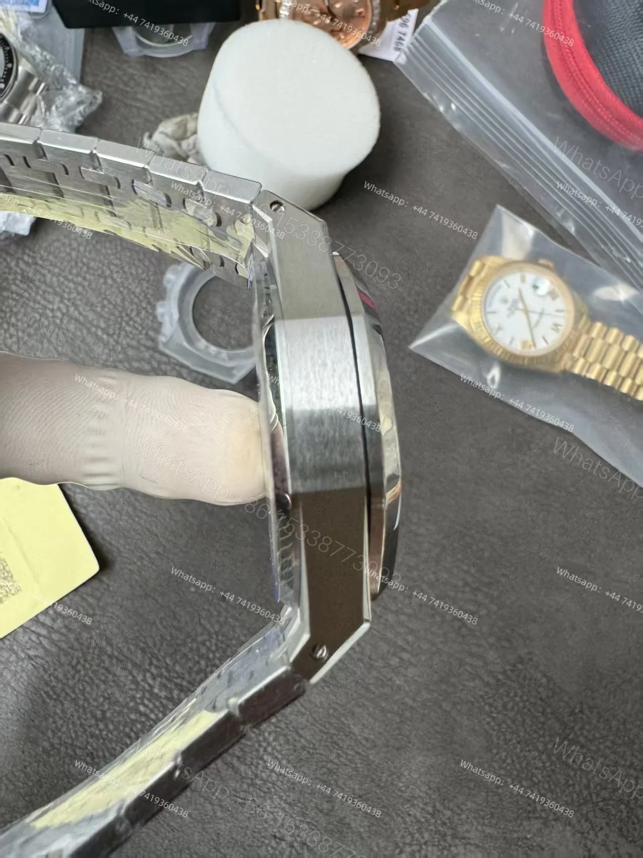 View 12 of Audemars Piguet Super Clone Royal Oak Frosted Gold 26240 Chronograph 41mm Cal.4401
