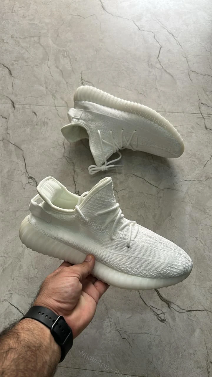 View 3 of First Copy Adidas Yeezy Boost 350 V2 All White