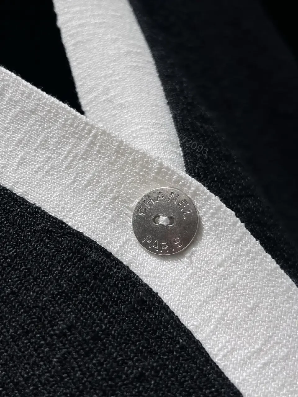 View 10 of Contrast-Trim Knit Cardigan: Sophisticated, Designer-Inspired Luxury
