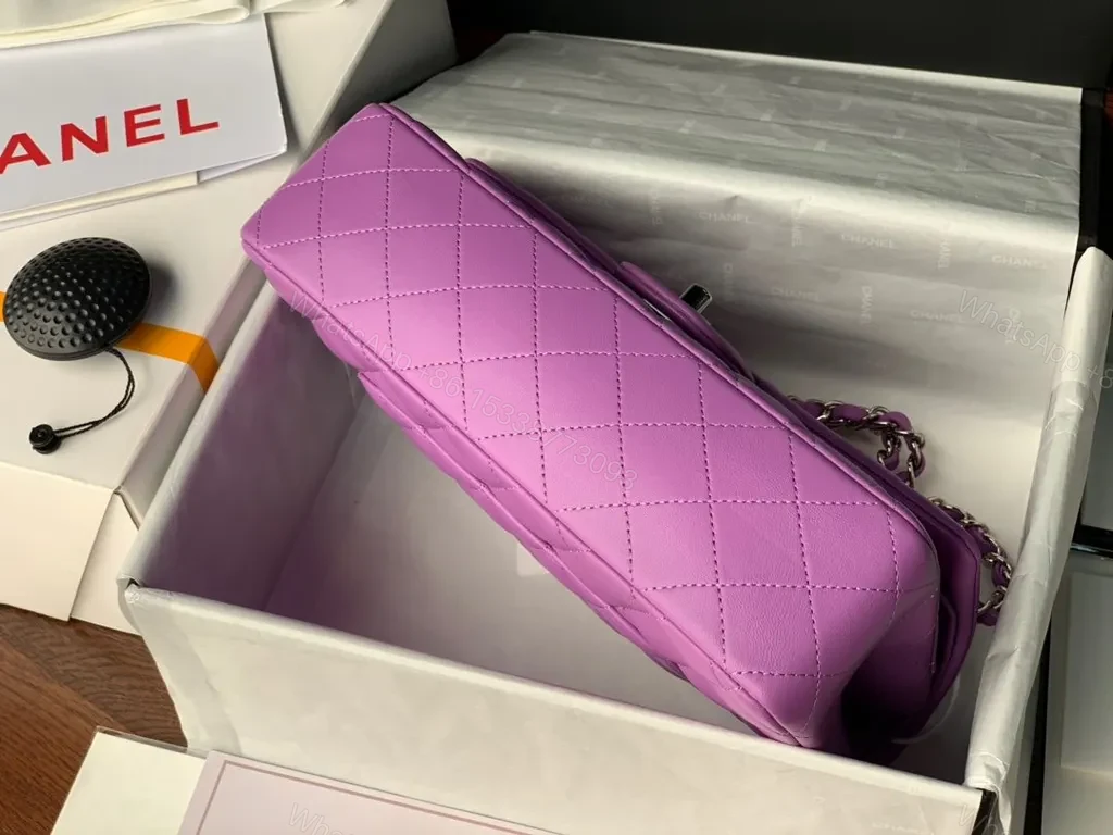 View 7 of Lavender Quilted Crossbody Bag â€“ Chic, Premium, Structured