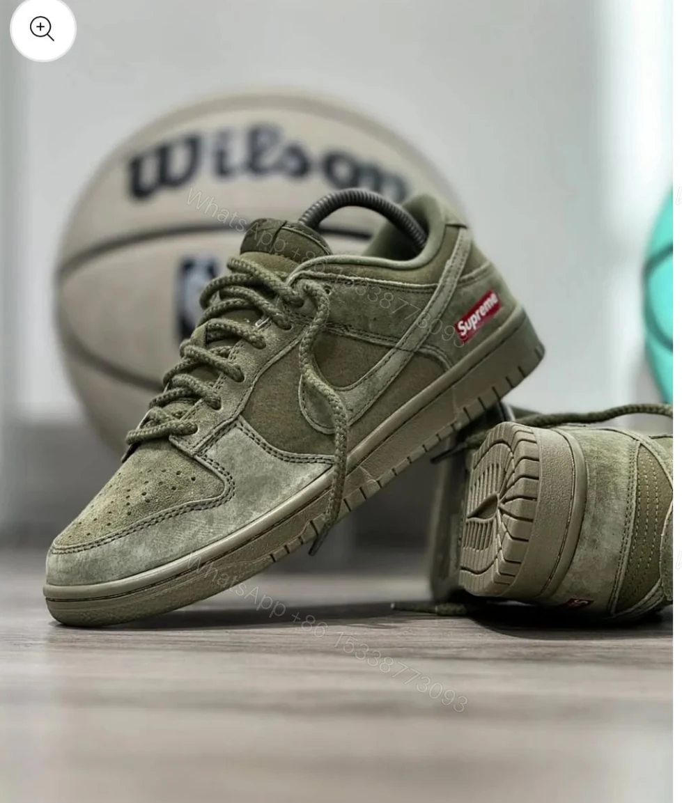 View 2 of First Copy Nike SB Dunk Supreme Olive Green