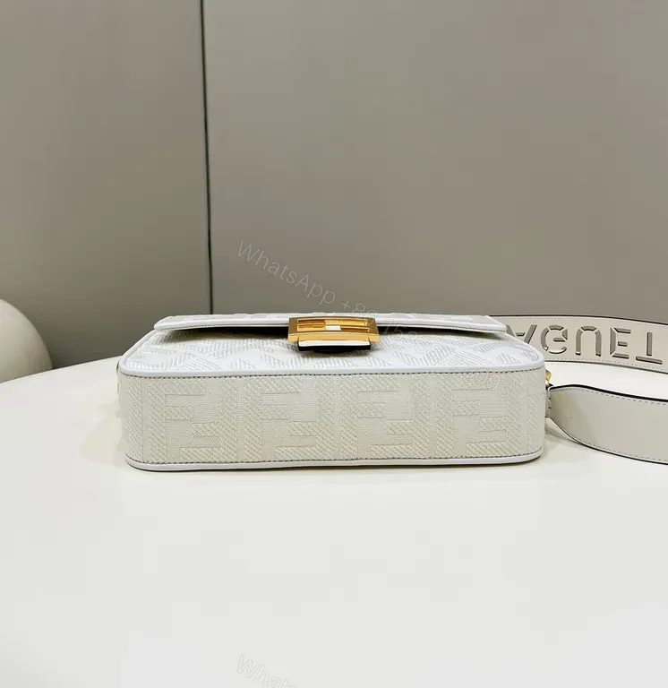 View 9 of Chic Fendi Textured Mini Bag with Gold Hardware