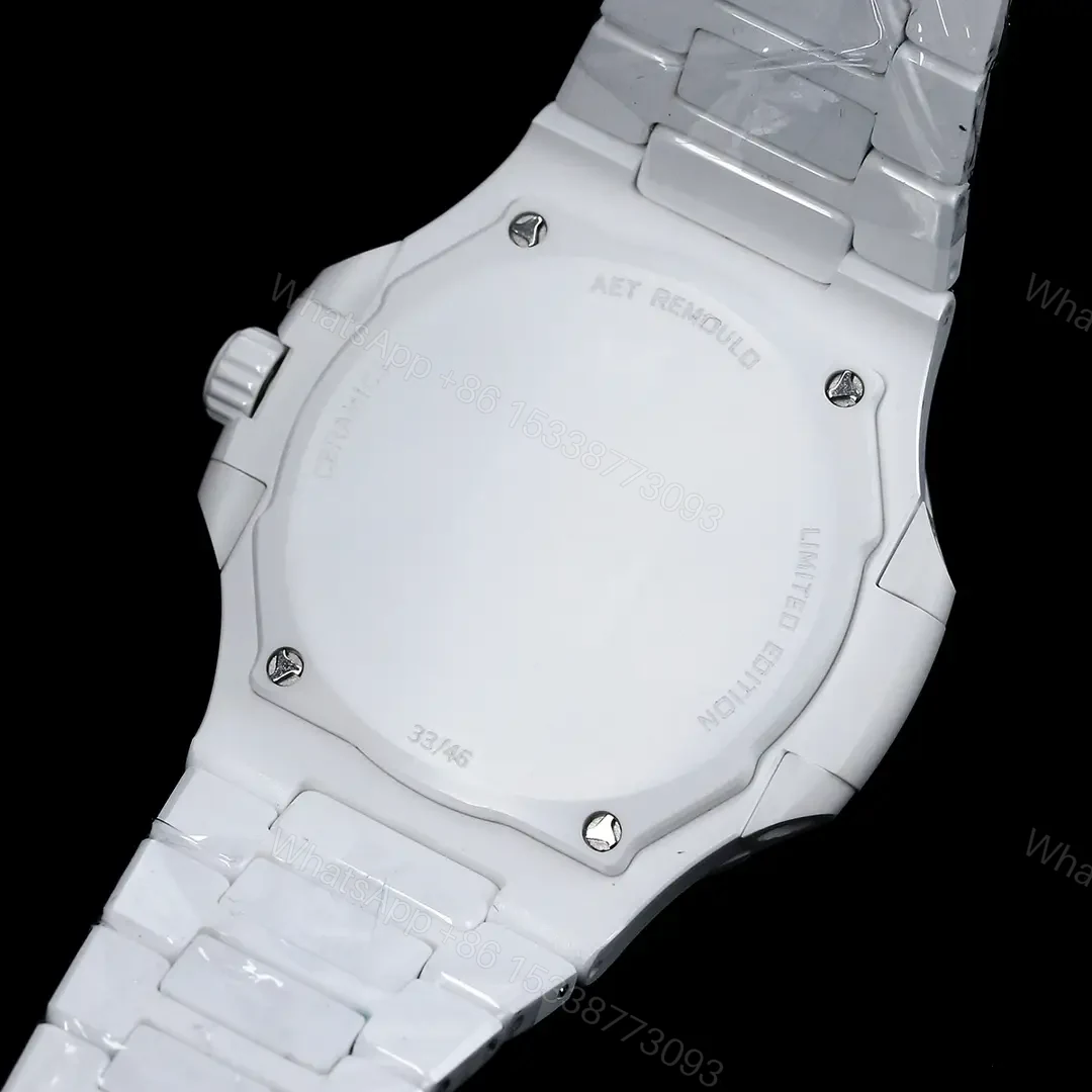 View 8 of Patek Philippe Gradient Nautilus Watch White Ceramic Bracelet Ultimate 40MM PP-NAU-GRAD-PBL-WCER40