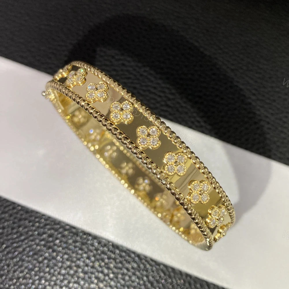View 2 of 高仿首飾VanCleef&Arpels*RO3YB00萬花筒手鐲寬版黃金款
