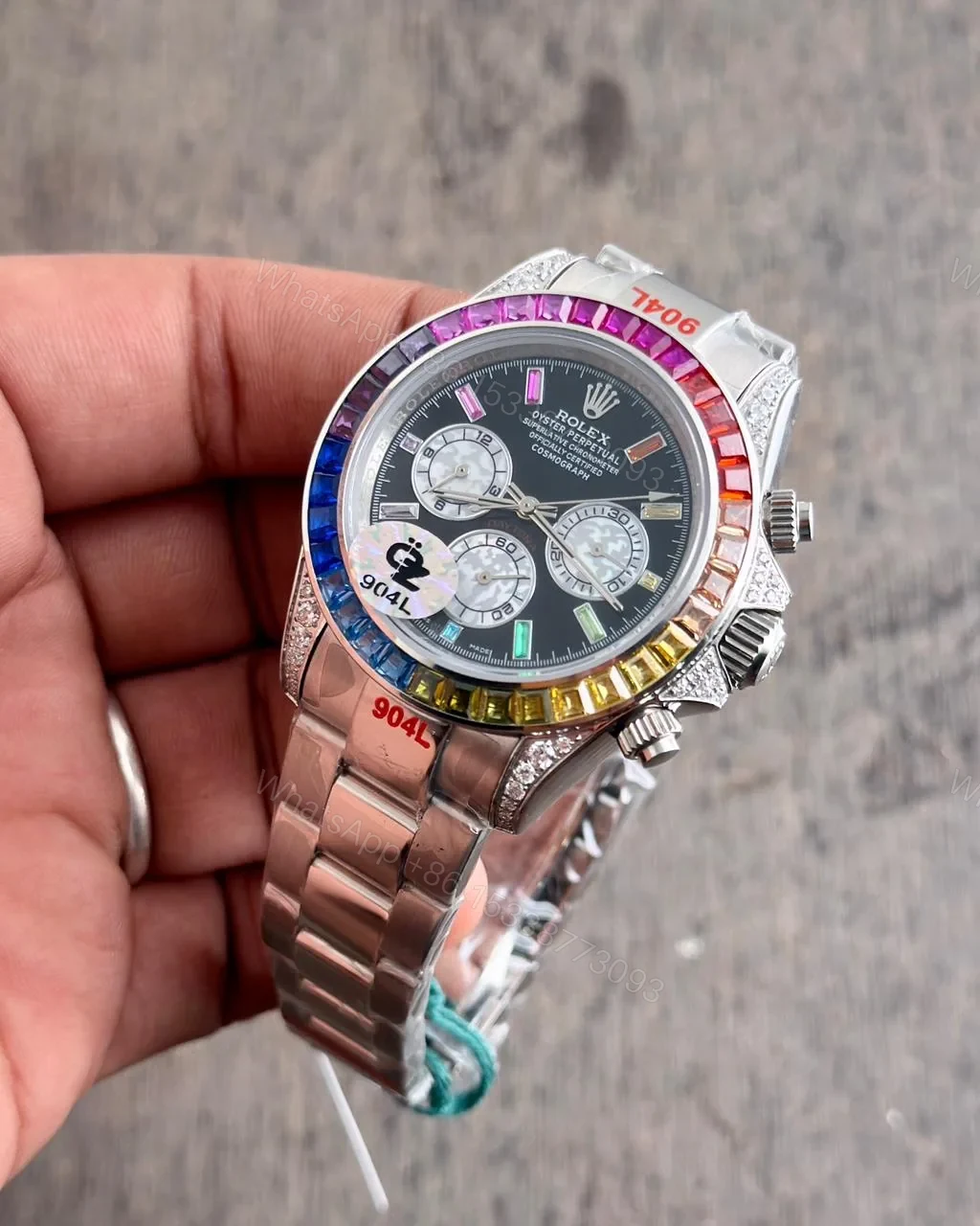 View 4 of Rolex Daytona Rainbow Watch