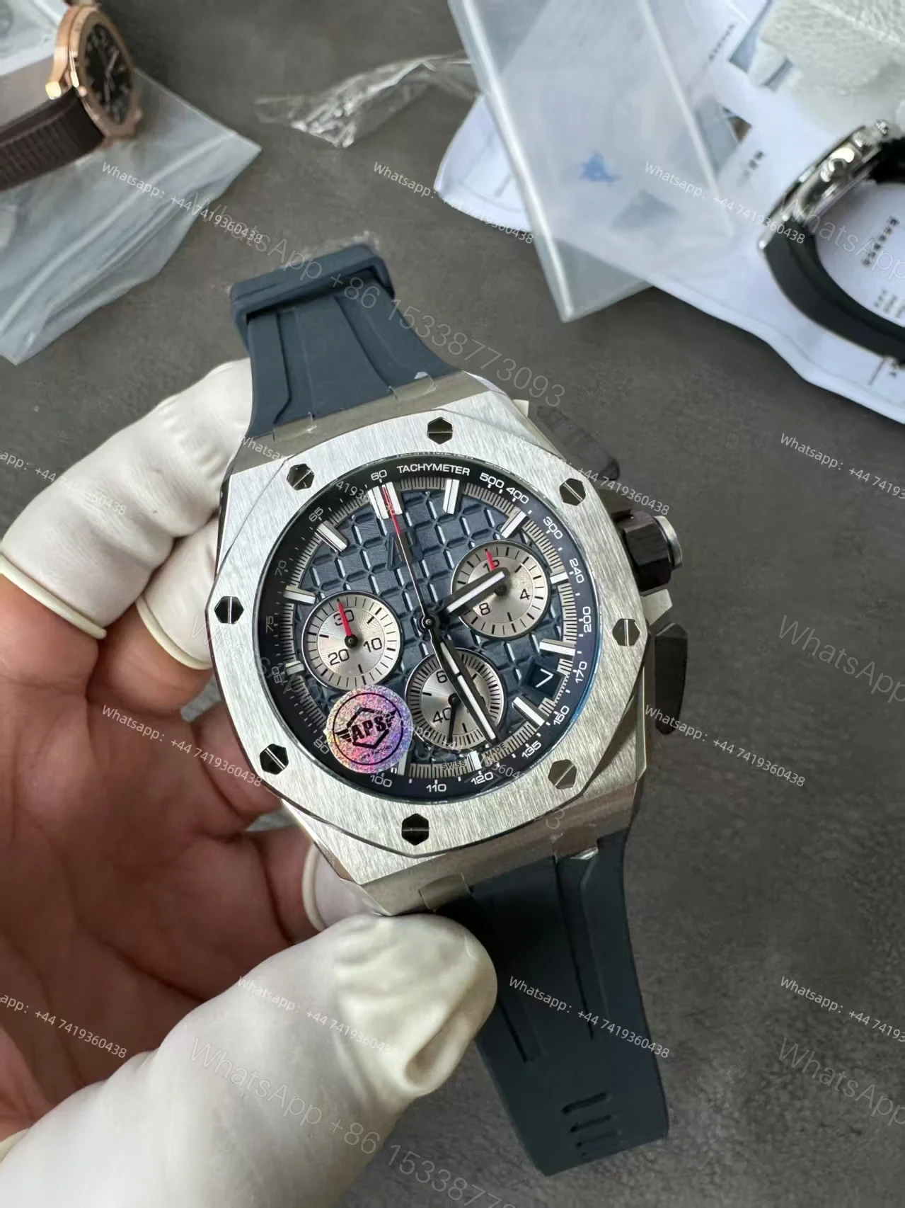 View 6 of Audemars Piguet Super Clone Royal Oak Offshore Blue Dial 26420 Chronograph 43mm