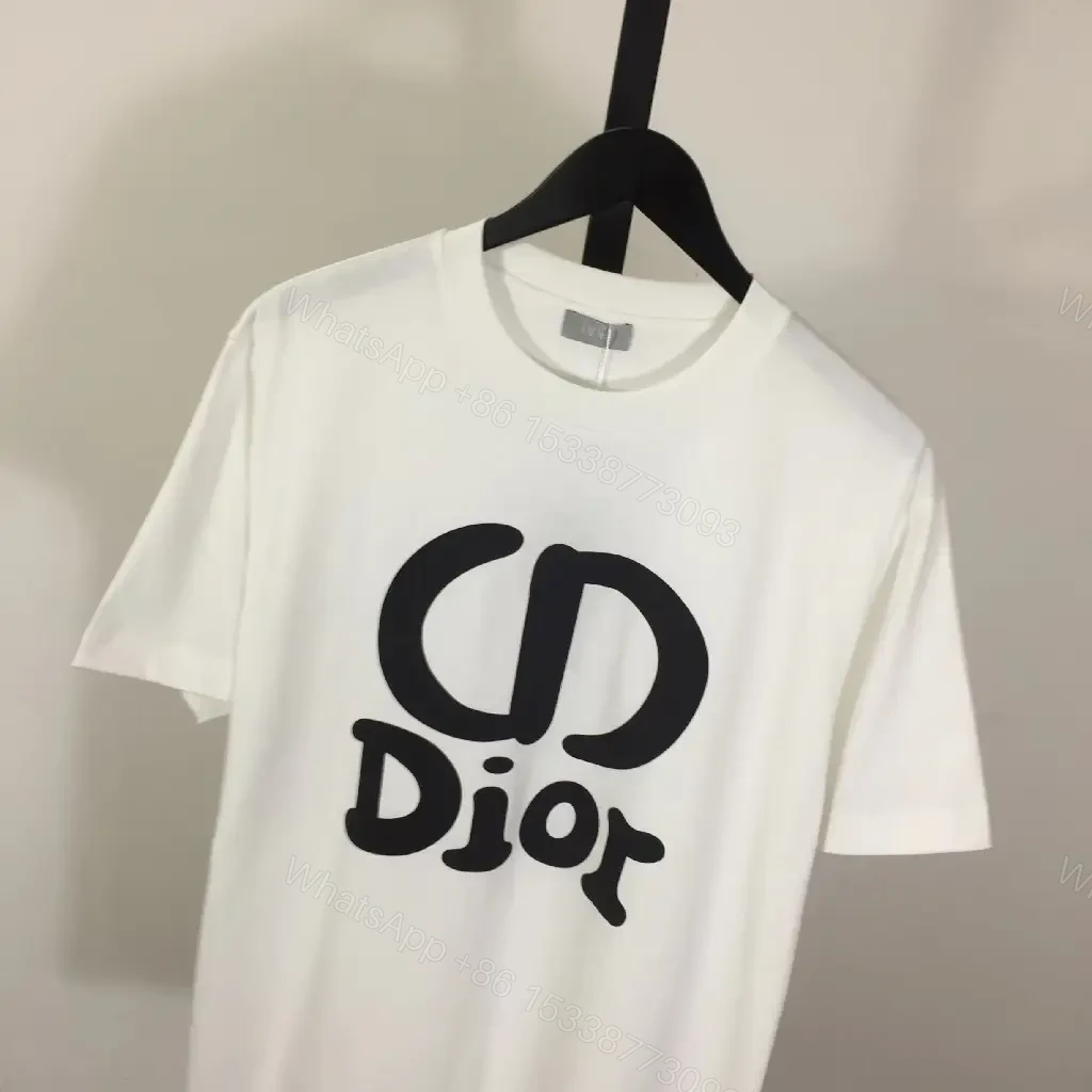 View 9 of White Cotton Graphic Tee - Oversized Logo, Premium Knit