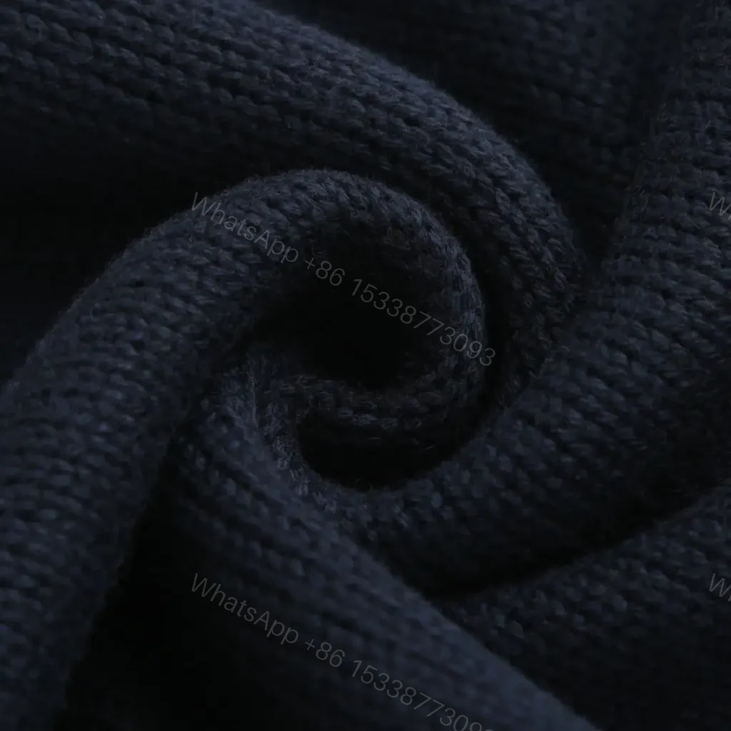 View 7 of Navy Knit Knight Embroidery Crewneck Sweater