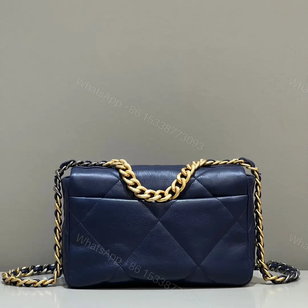 View 3 of CHANEL 19 Bag Small Navy Blue