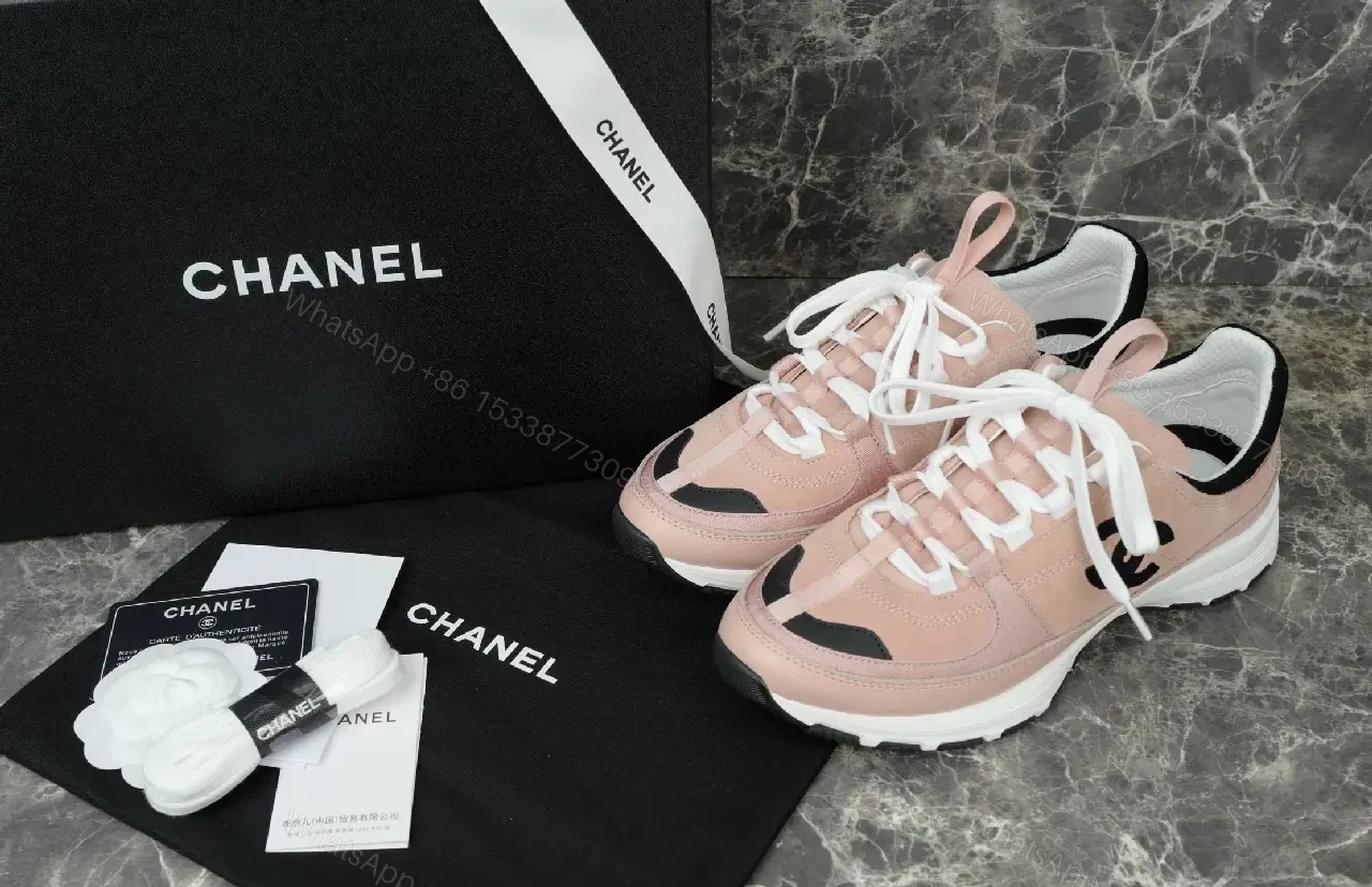 View 3 of Pink & Black Suede-Accent Luxe High-Top Sneakers with Cushioned Sole