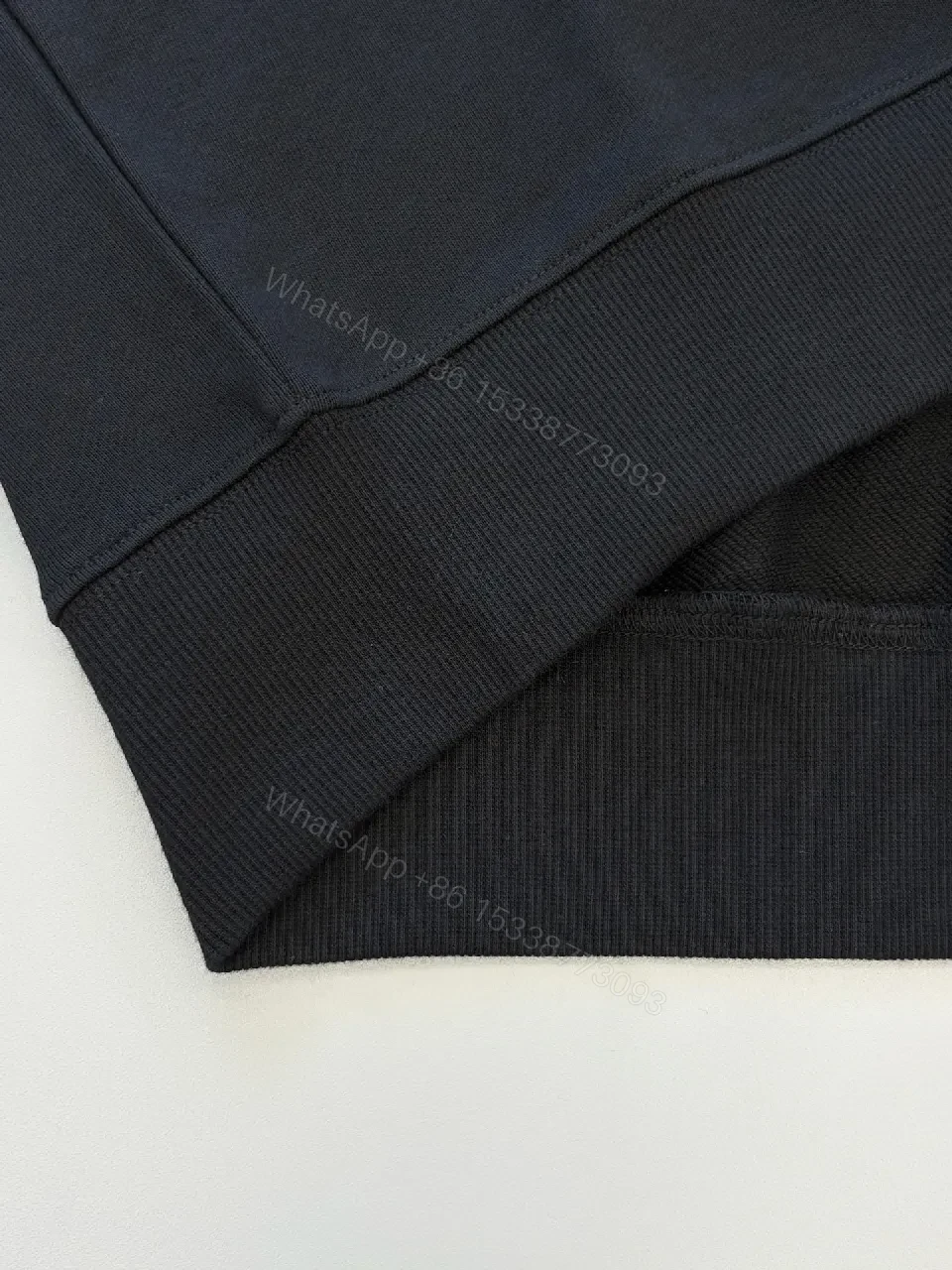 View 5 of Black Silk-Edge Embellished Crewneck Knit Sweater, Men