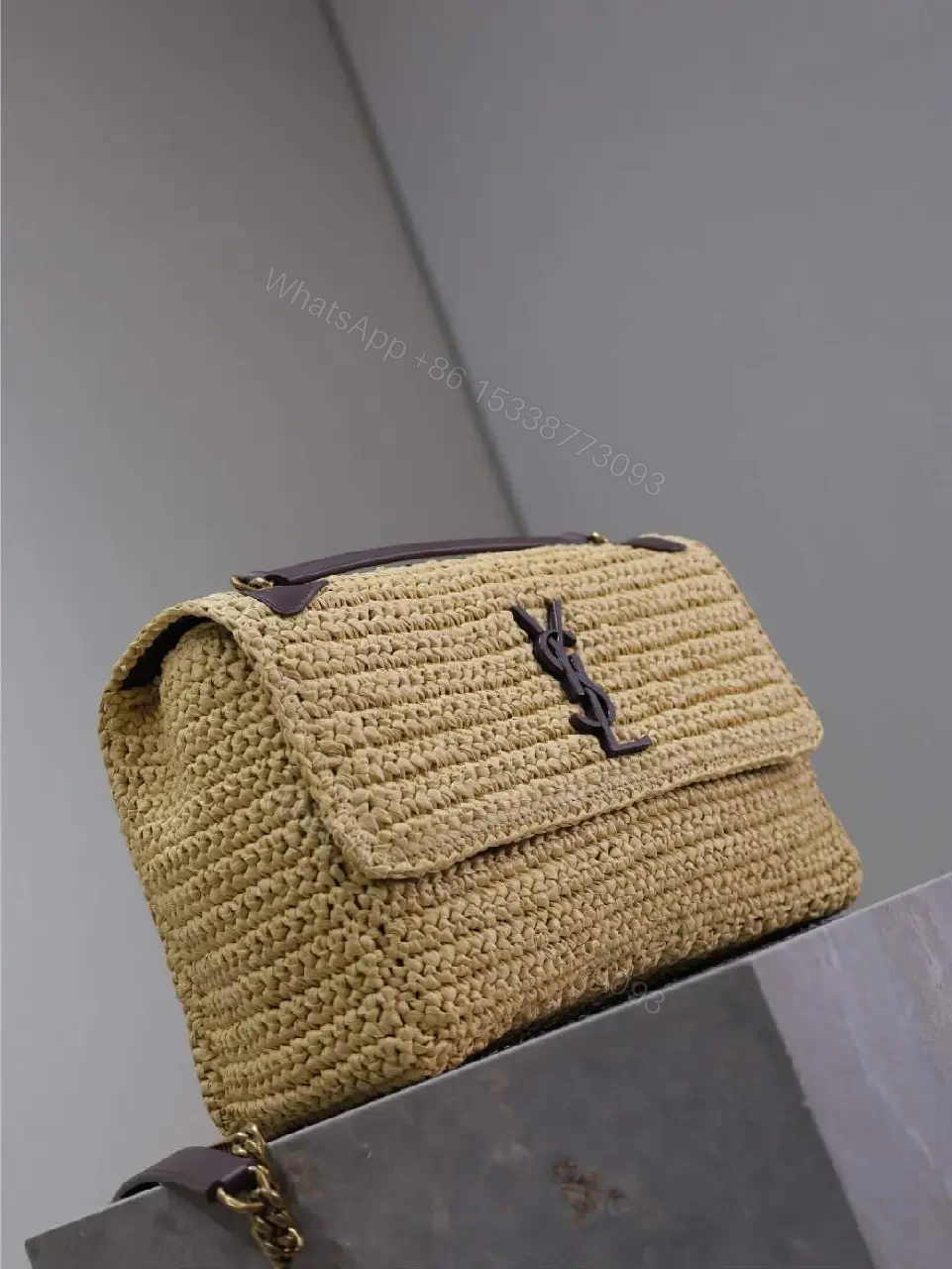 View 10 of Raffia Crossbody Bag – Casual Luxury, YSL-Inspired Charm
