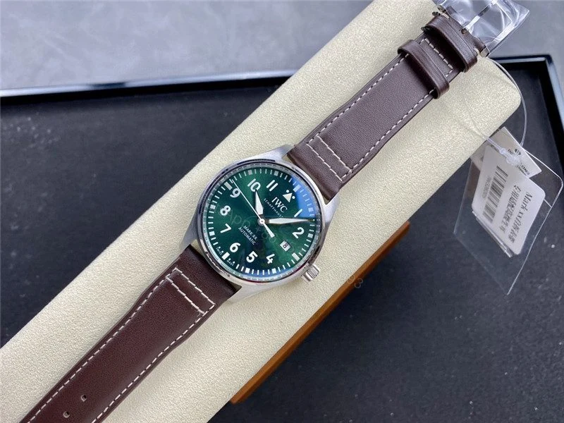 View 7 of Replica Clone IWC Pilot’s Mark 20 Green Watch