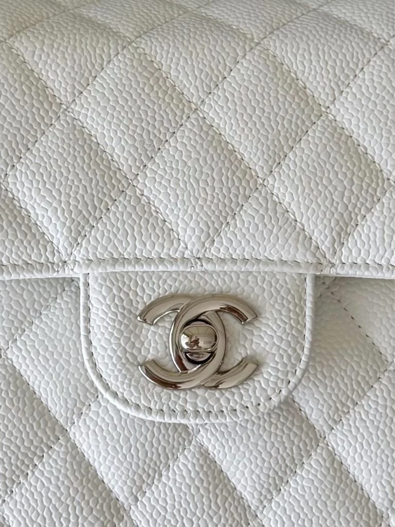 View 5 of Chanel Classic Flap caviar sliver hardware