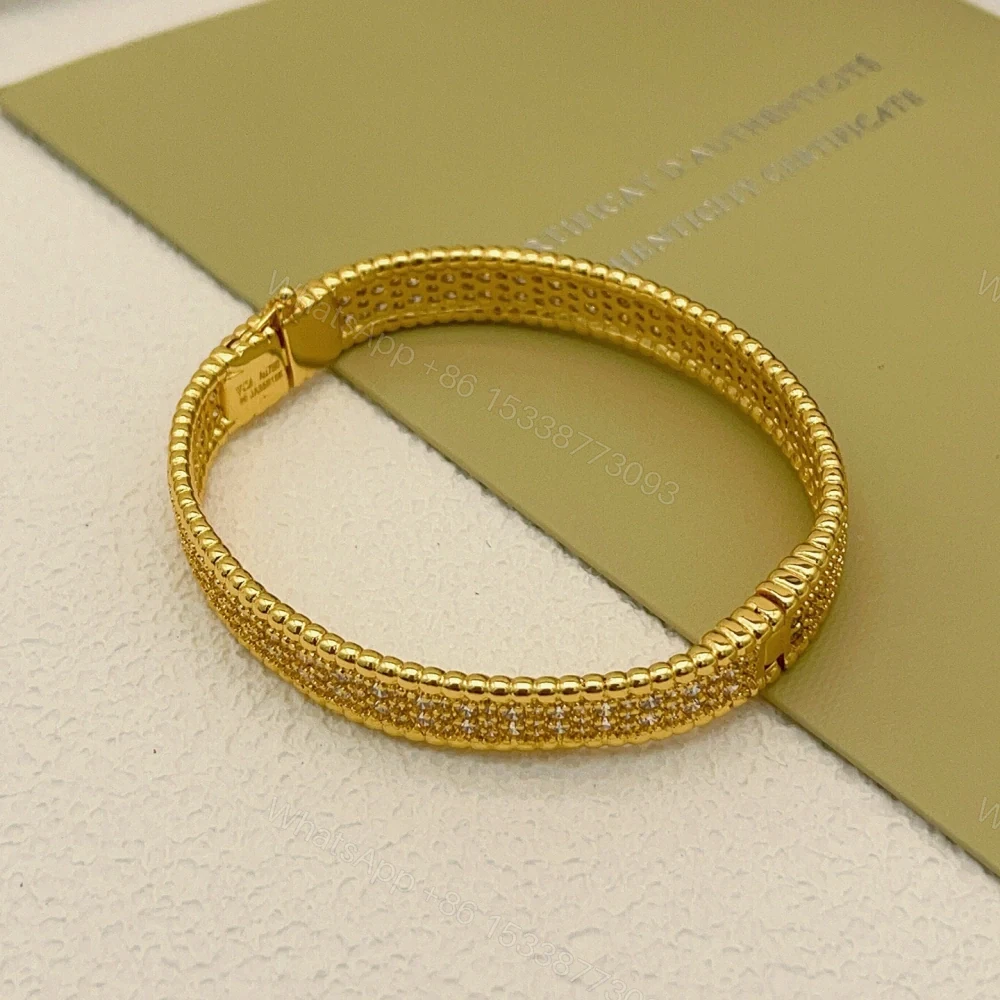 View 7 of 高仿首飾VanCleef&Arpels*RO3YC00密鑽黃金手鐲