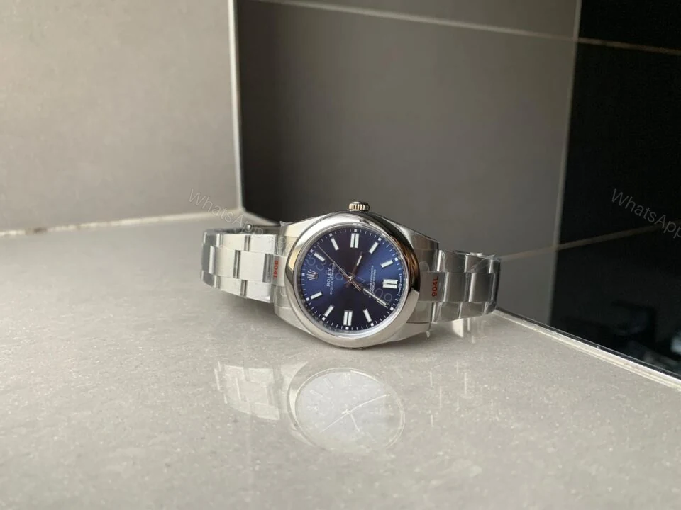 View 5 of EW FACTORY 1:1 Rolex OYSTER PERPETUAL BRIGHT BLUE dial 41MM Asian A3230
