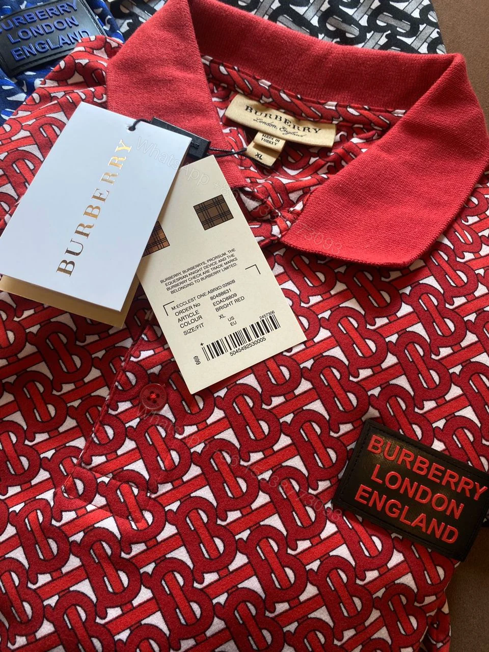 View 4 of FIRST COPY BURBERRY FORMAL CASUAL IMPORTED SUMMER POLO T-SHIRT (Copy)