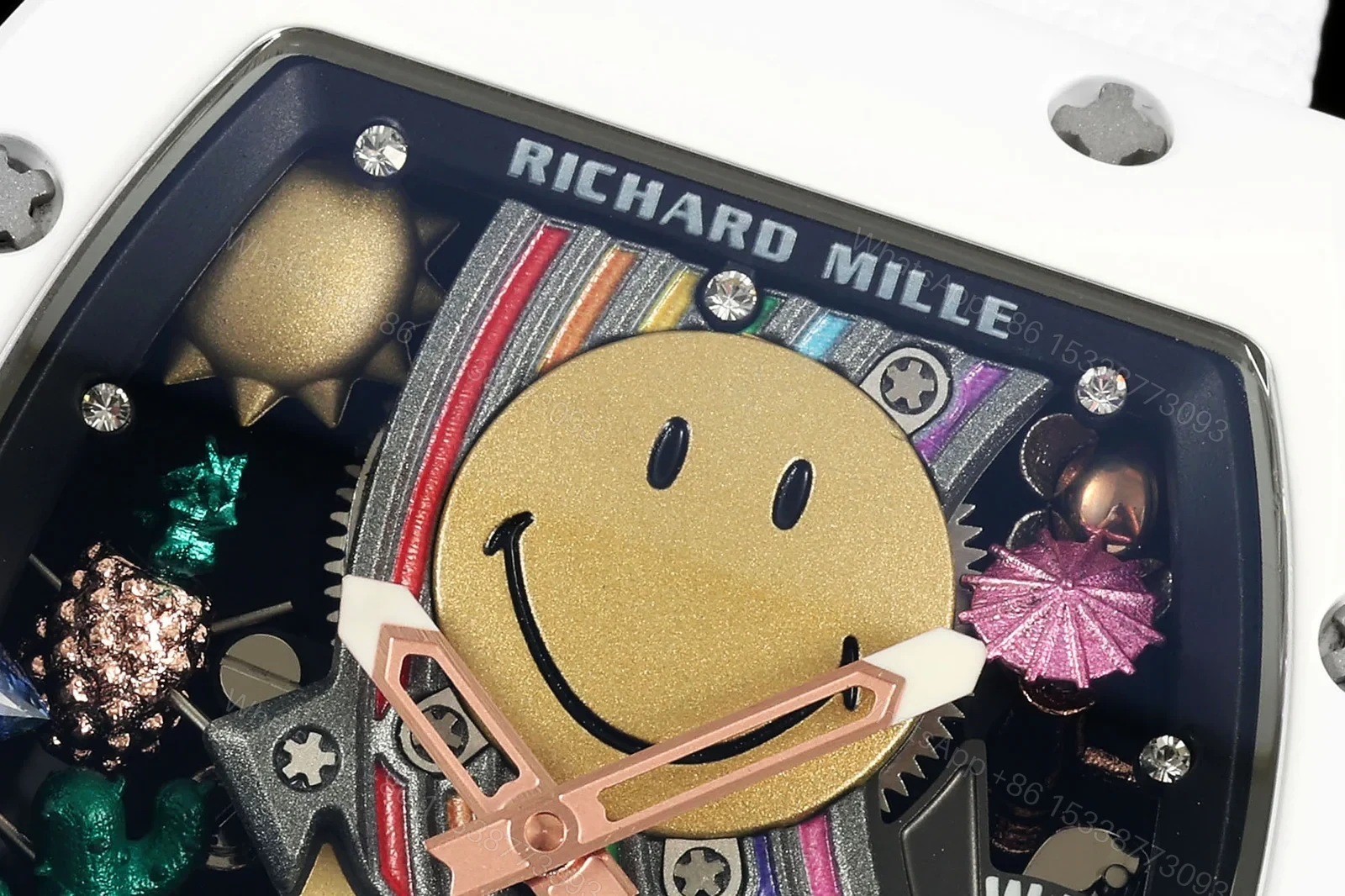 View 4 of Richard Mille RM 88 Tourbillon Automatic Smiley Skeleton Watch Ultimate Edition RG-RM-RM88-SMILEY-TOURBILLON