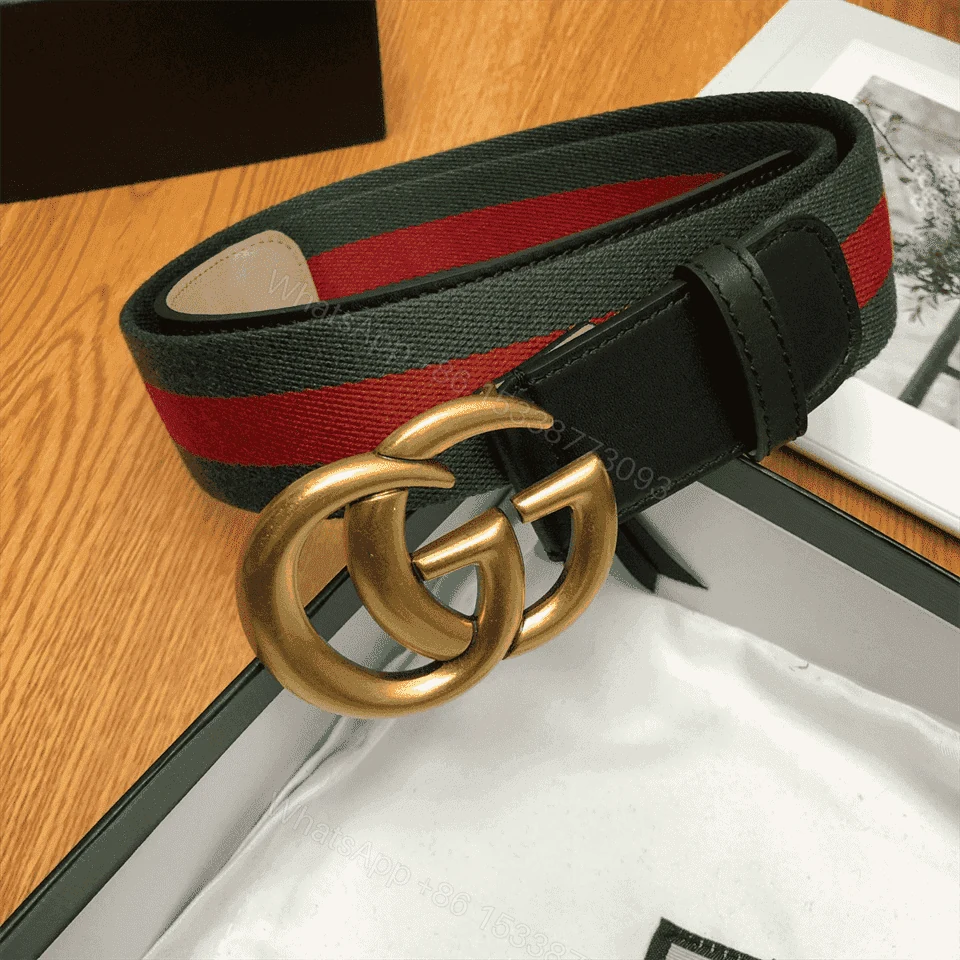 View 2 of GUCCI GG BELT CUIR GREEN/RED LEATHER NE.RO – B13