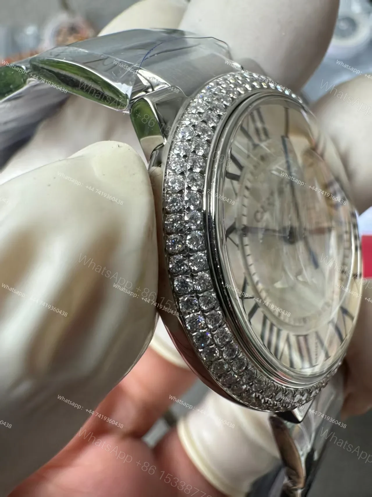 View 7 of Cartier Super Clone Ballon Bleu Diamond bezel 42MM