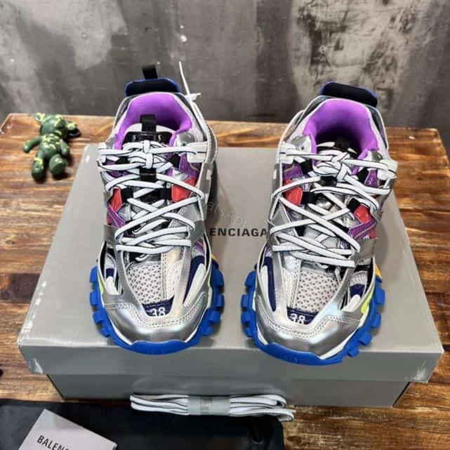 View 6 of BALENCIAGA MEN’S TRACK TRAINERS IN SILVER – BB208