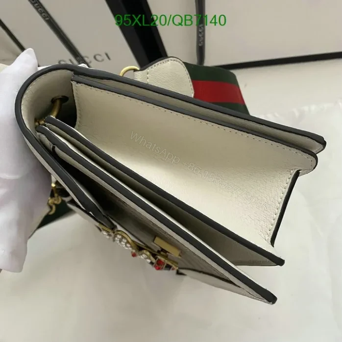 View 16 of Gucci Replica Queen Margaret Bee Bag QB71401 – GG Canvas & Leather Design