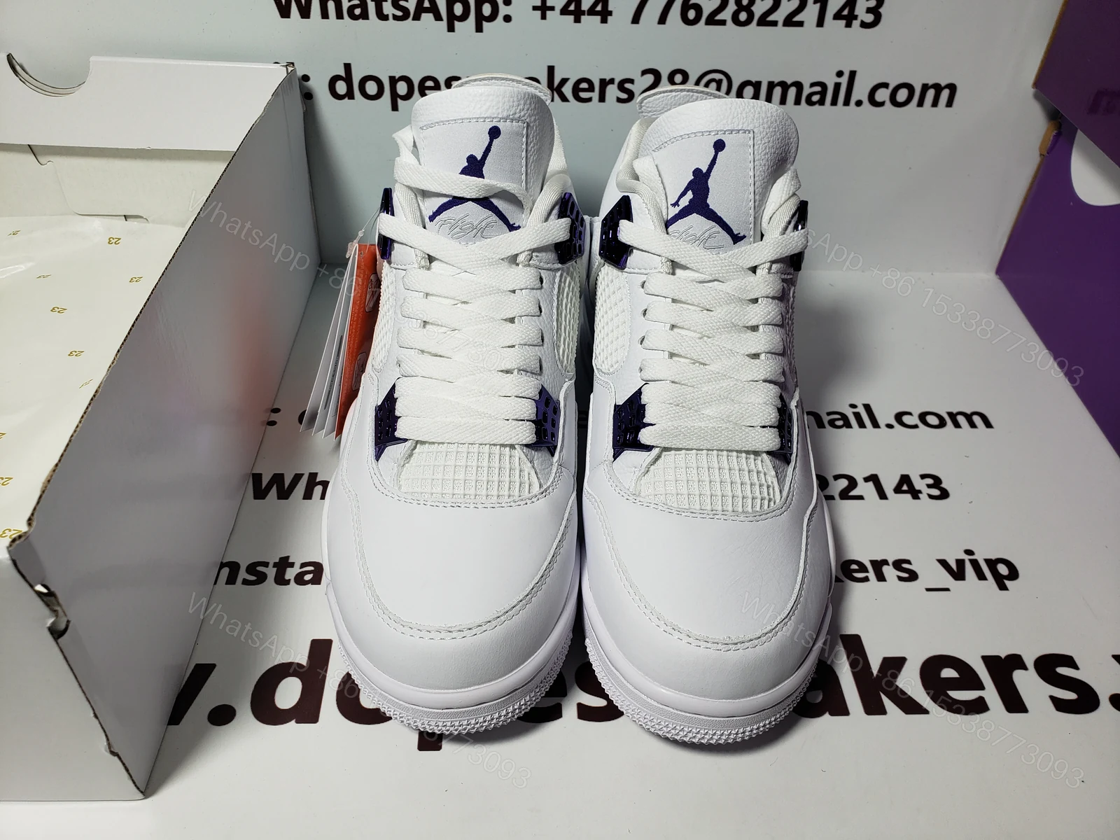 Air Jordan 4 Retro Purple Metallic CT8527-115 (Top Quality) — view 2