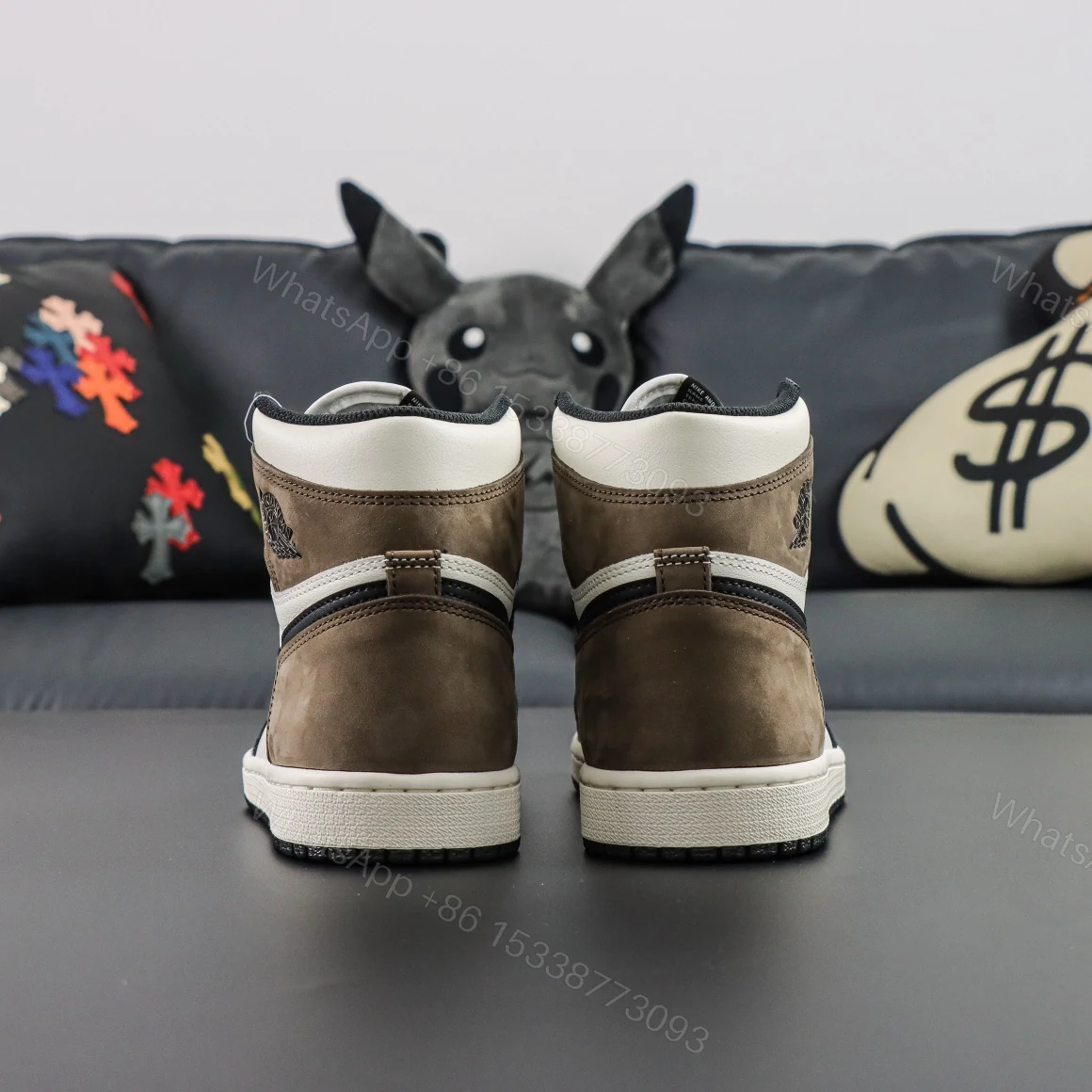 View 7 of Air Jordan 1 Retro High OG “Dark Mocha” Reps