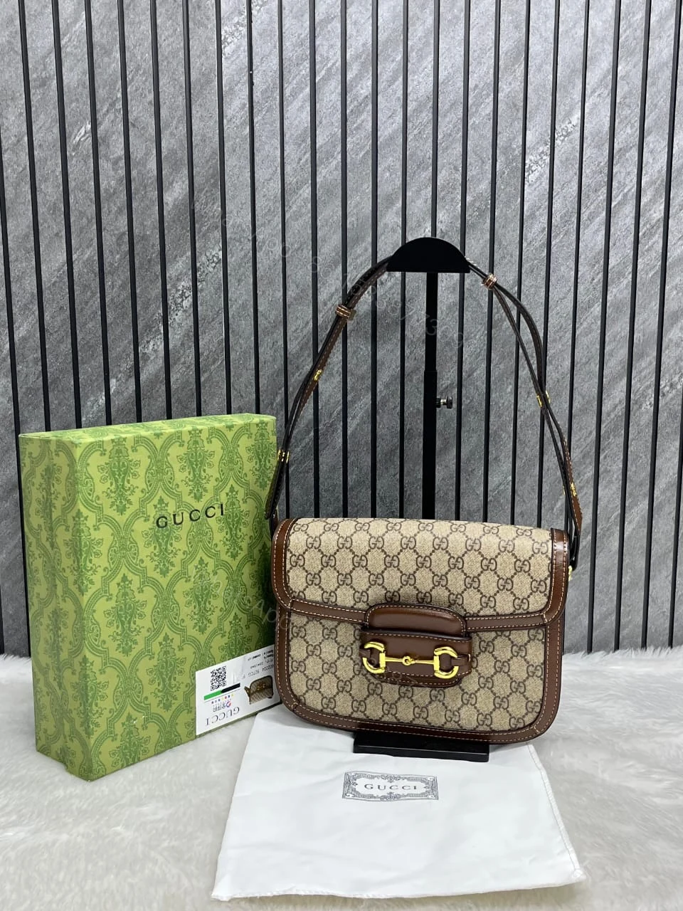 View 5 of FIRST COPY Gucci Horsebit 1955 Large Shoulder Bag
