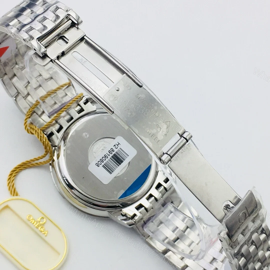 View 8 of Omega De Ville Prestige Co-Axial 36.8 Stainless Steel Black Dial Bracelet 424.10.37.20.01.001